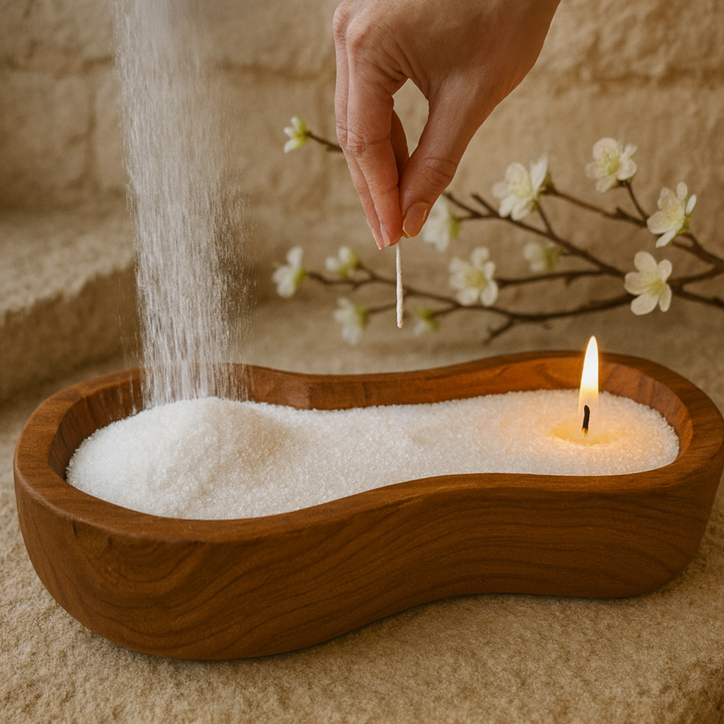 Pearled Candle - White, Unscented