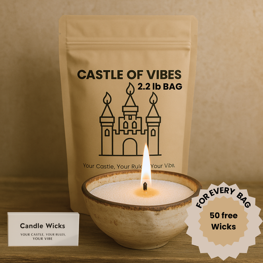 Pearled Candle - White, Unscented 2.2 lb Bag