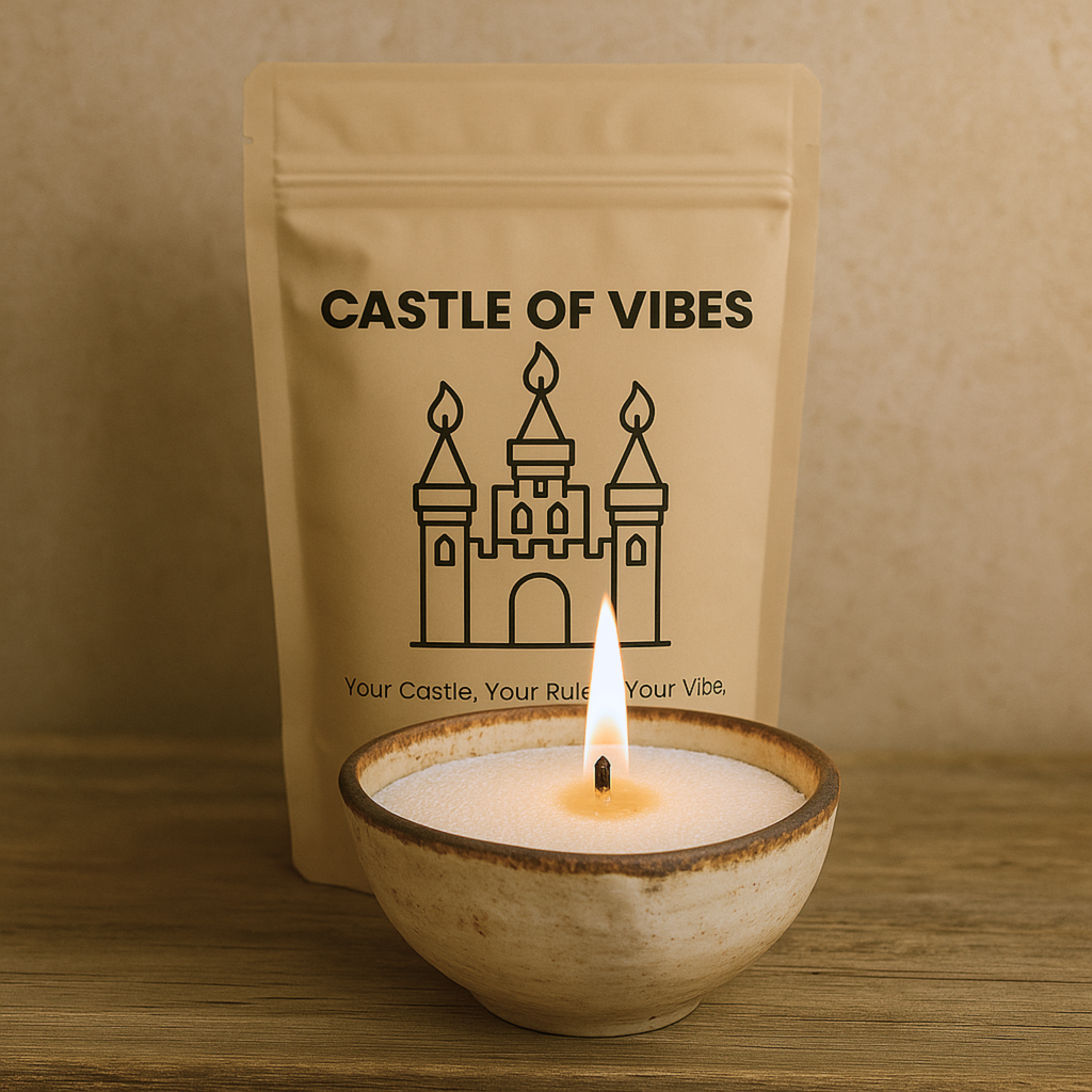 Pearled Candle - White, Unscented