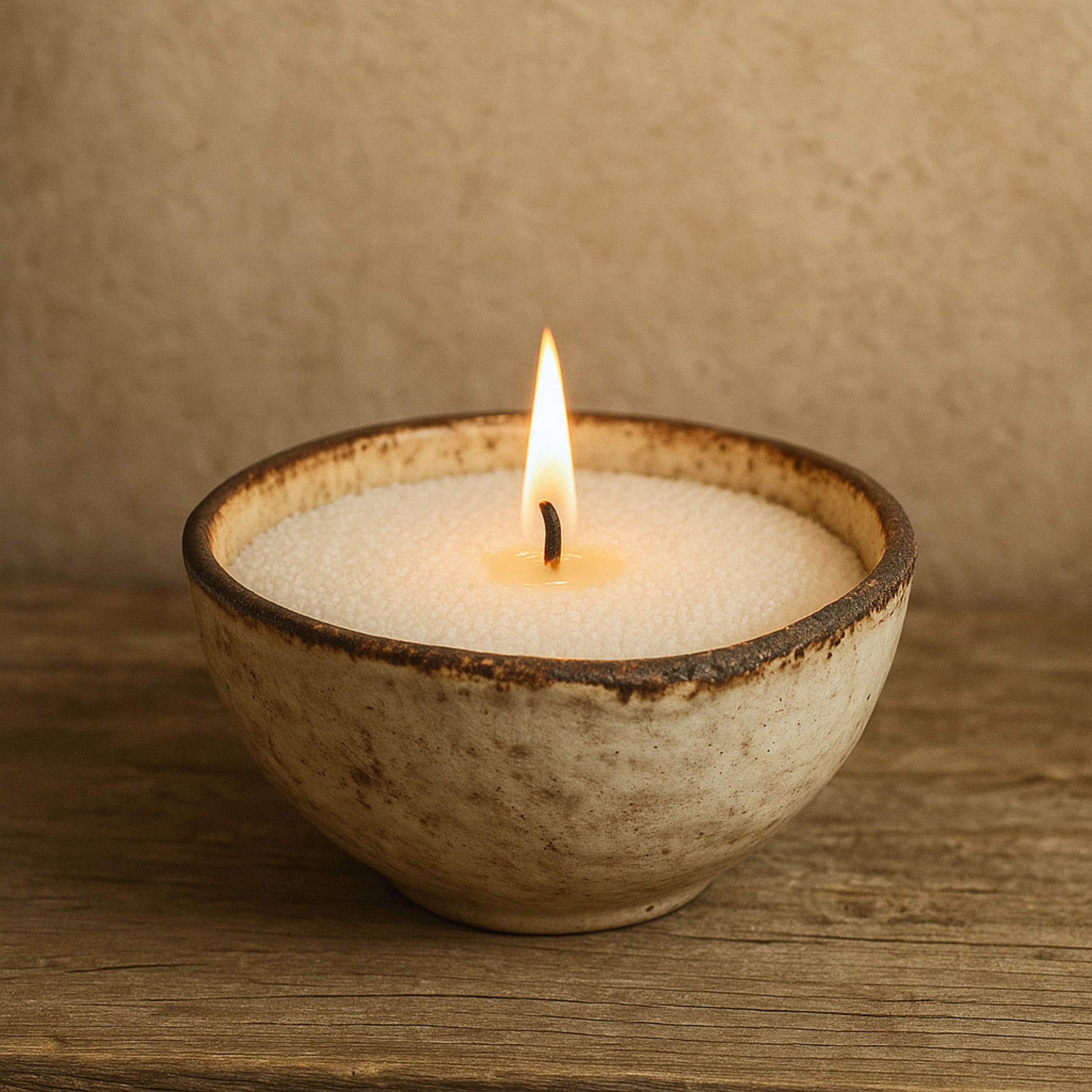 Pearled Candle - White, Unscented